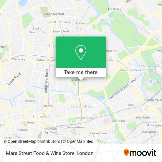 Mare Street Food & Wine Store map