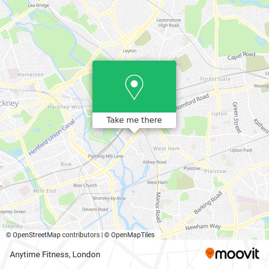 Anytime Fitness map