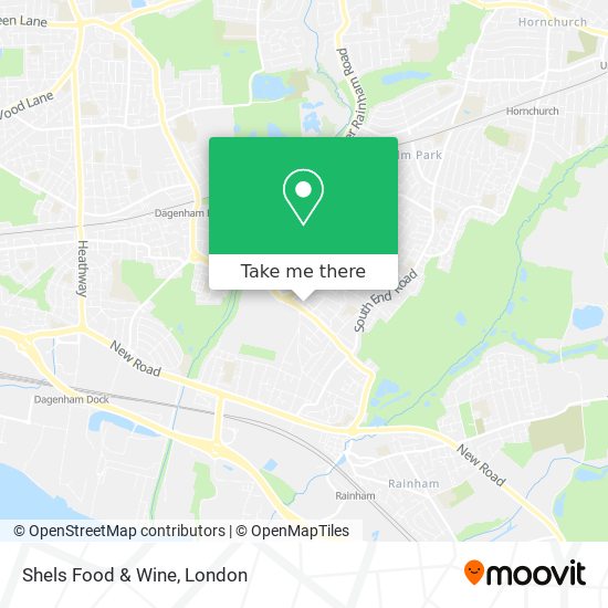 Shels Food & Wine map