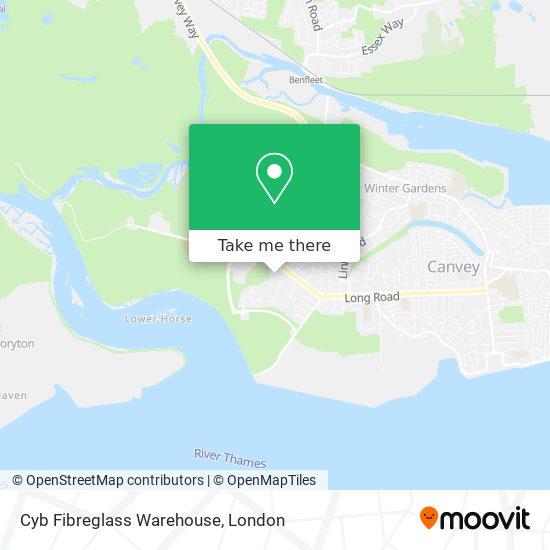 Cyb Fibreglass Warehouse map