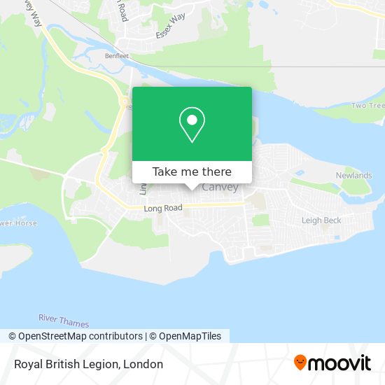 Royal British Legion map