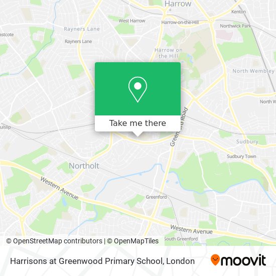 Harrisons at Greenwood Primary School map