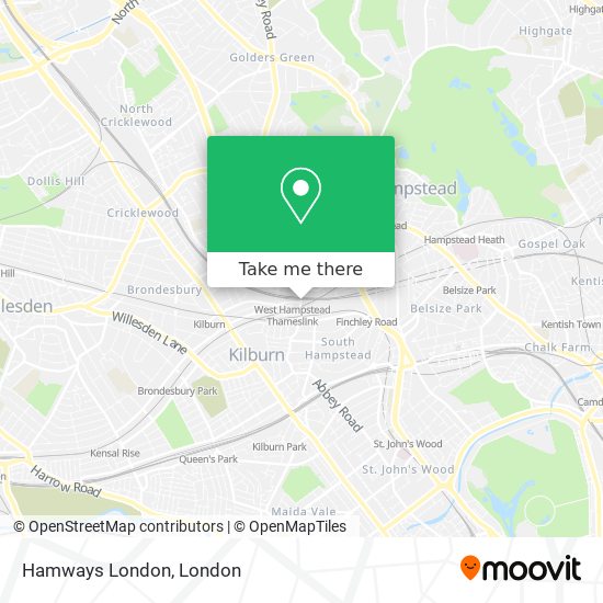 Hamways London map