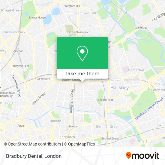 Bradbury Dental map