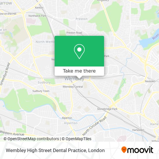 Wembley High Street Dental Practice map