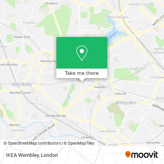 IKEA Wembley map
