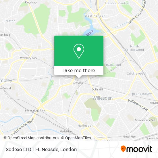 Sodexo LTD TFL Neasde map