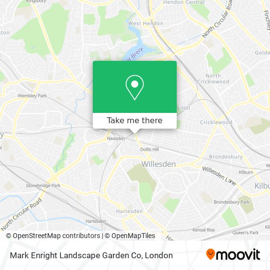 Mark Enright Landscape Garden Co map
