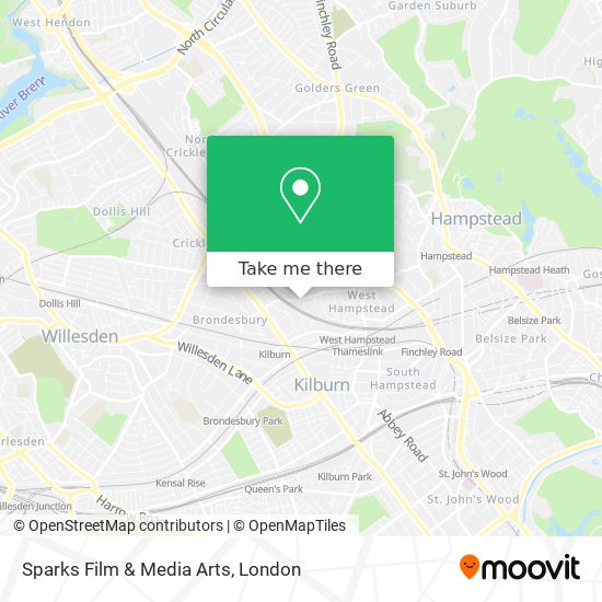 Sparks Film & Media Arts map