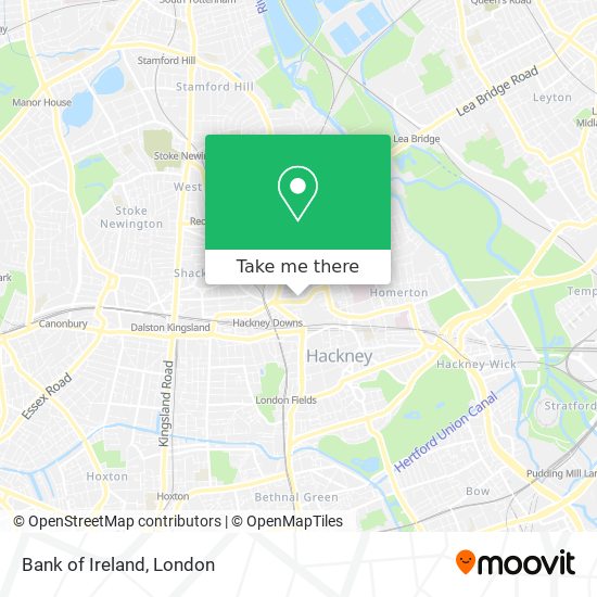 Bank of Ireland map