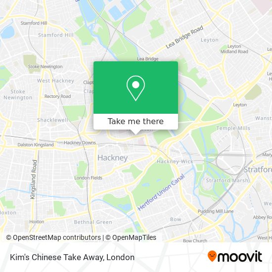 Kim's Chinese Take Away map
