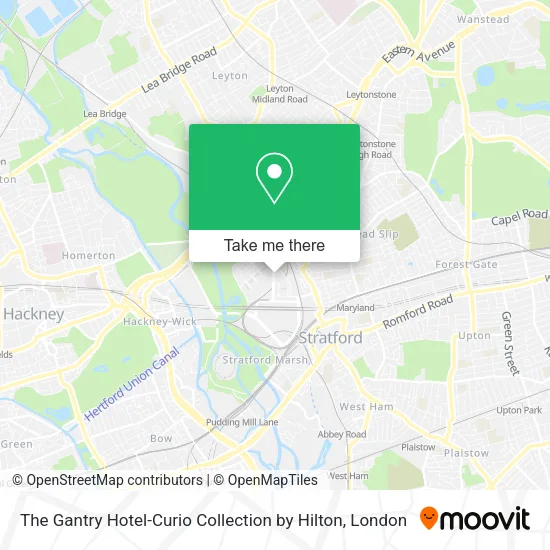 The Gantry Hotel-Curio Collection by Hilton map