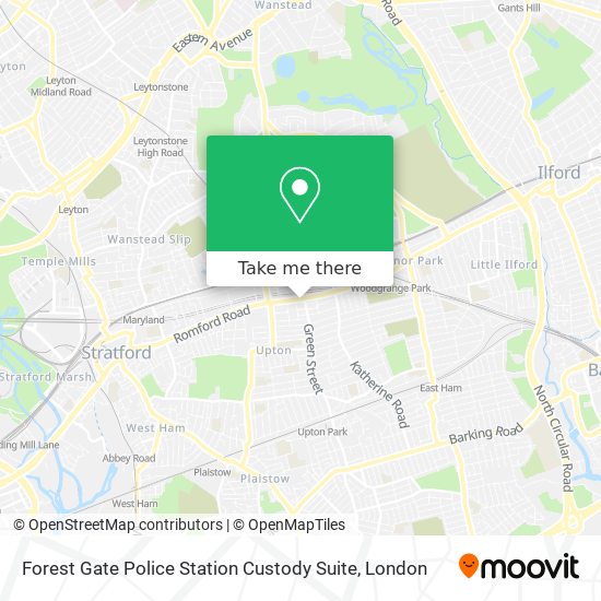 Forest Gate Police Station Custody Suite map