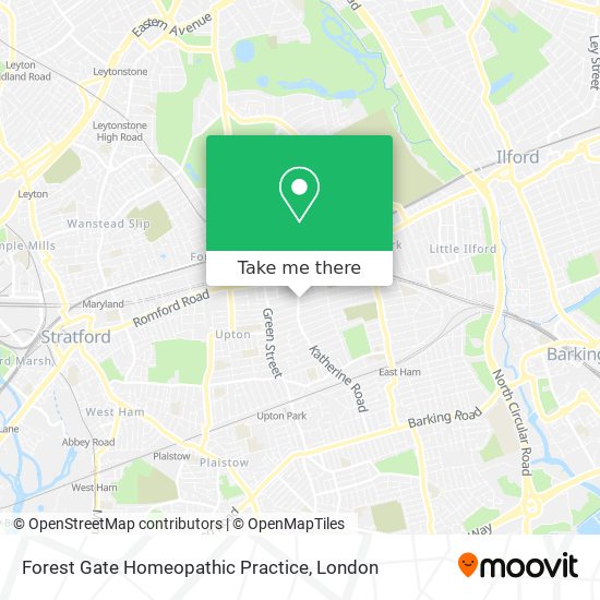 Forest Gate Homeopathic Practice map