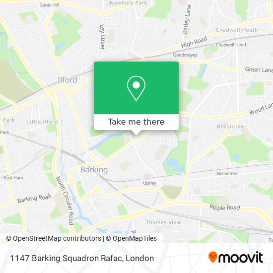 1147 Barking Squadron Rafac map