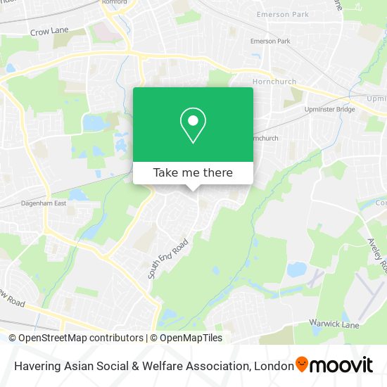 Havering Asian Social & Welfare Association map