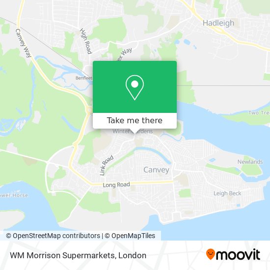 WM Morrison Supermarkets map