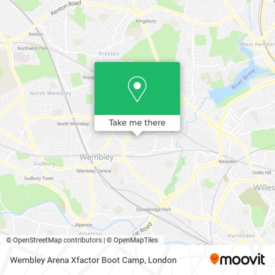 Wembley Arena Xfactor Boot Camp map