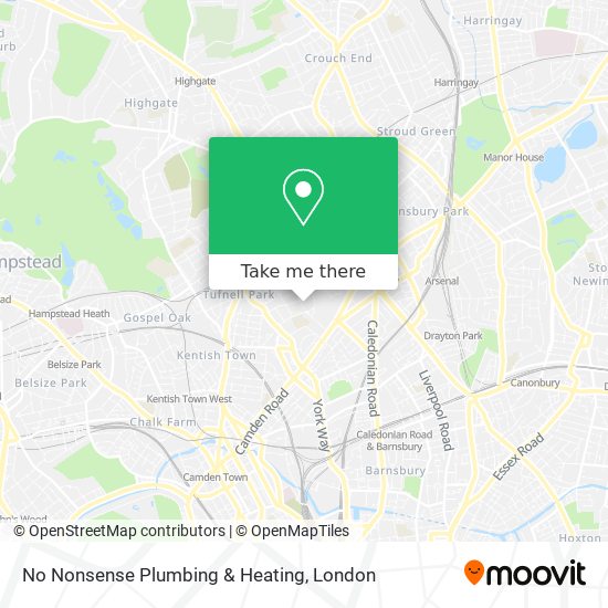 No Nonsense Plumbing & Heating map