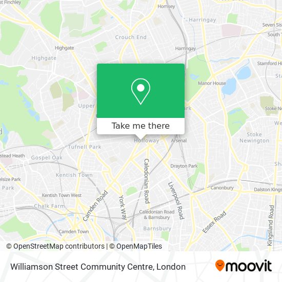 Williamson Street Community Centre map