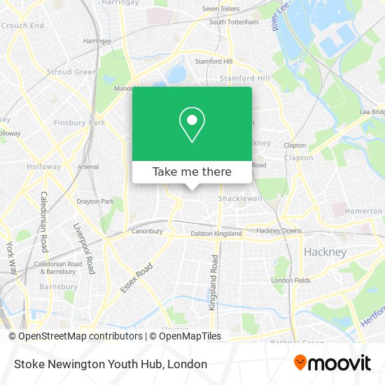 Stoke Newington Youth Hub map