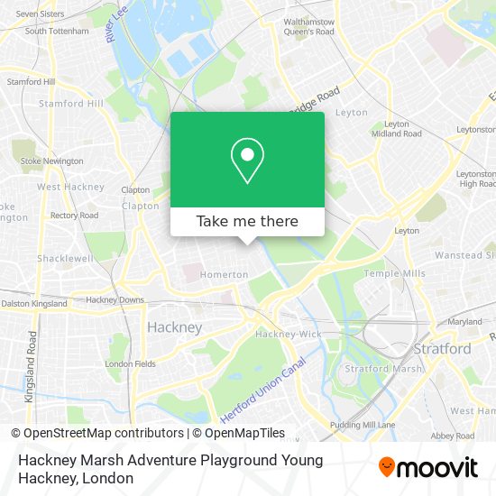 Hackney Marsh Adventure Playground Young Hackney map