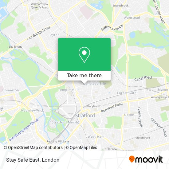 Stay Safe East map