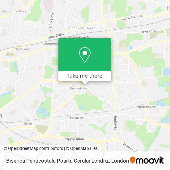 Biserica Penticostala Poarta Cerului-Londra. map
