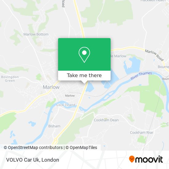 VOLVO Car Uk map