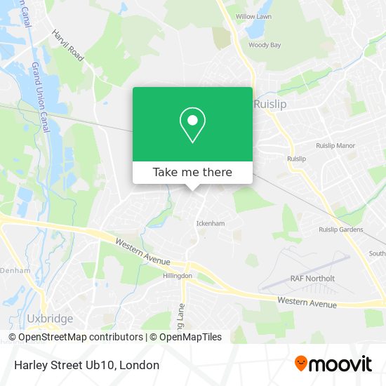 Harley Street Ub10 map