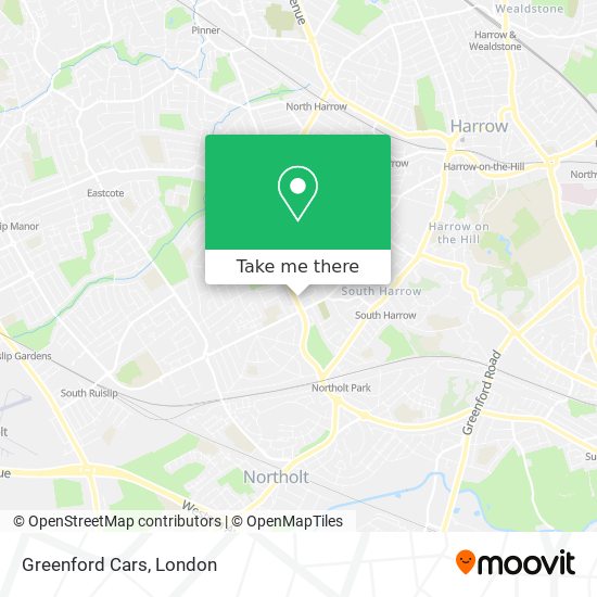 Greenford Cars map