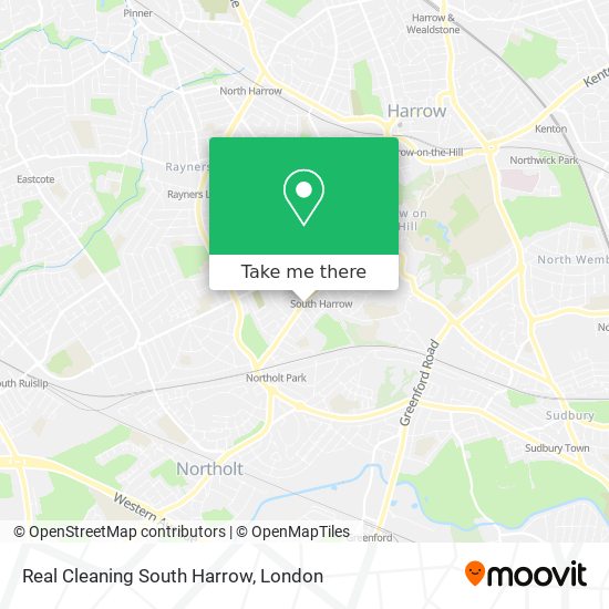Real Cleaning South Harrow map