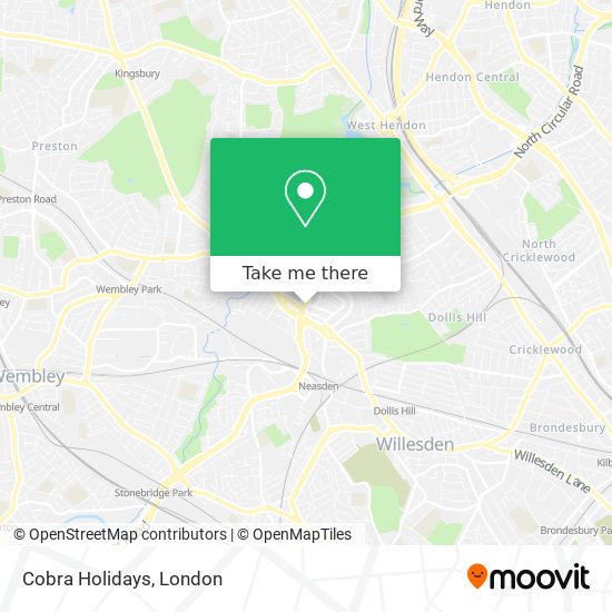 Cobra Holidays map