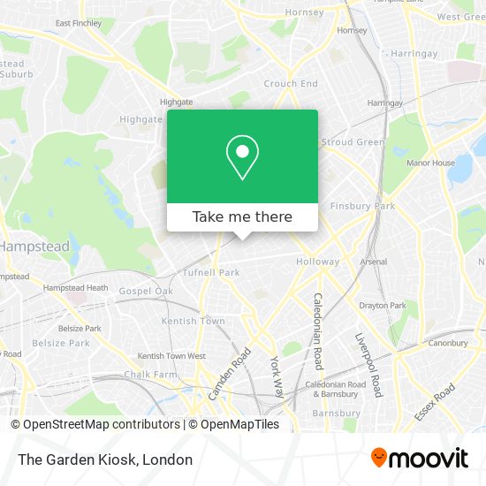 The Garden Kiosk map