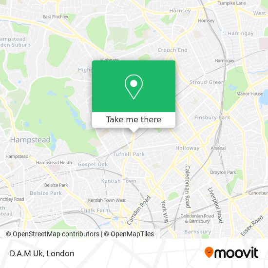 D.A.M Uk map