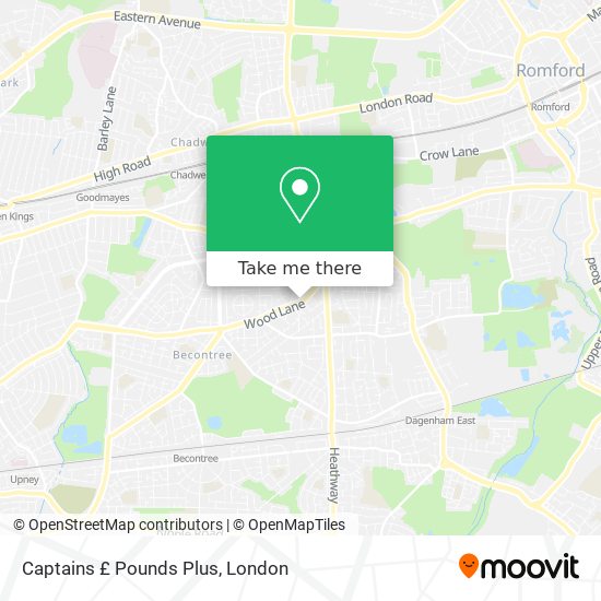Captains £ Pounds Plus map