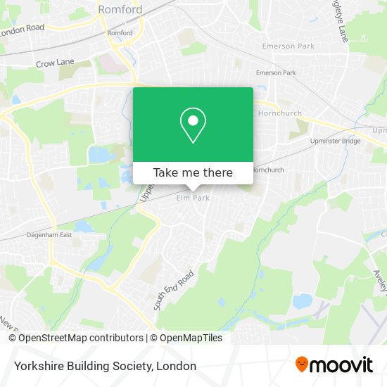 Yorkshire Building Society map