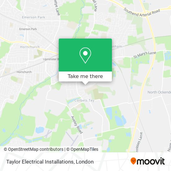 Taylor Electrical Installations map