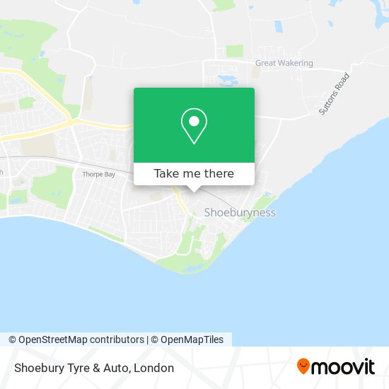 Shoebury Tyre & Auto map