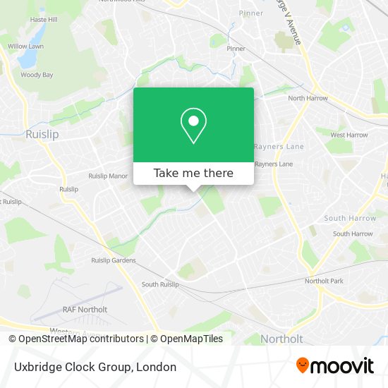 Uxbridge Clock Group map
