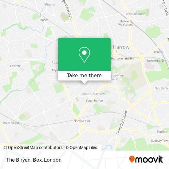 The Biryani Box map