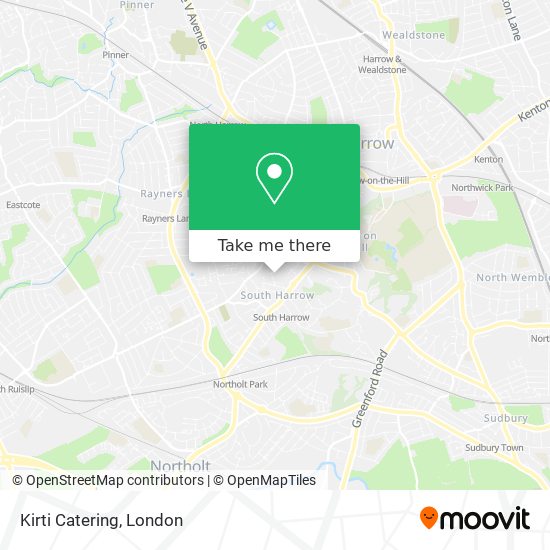 Kirti Catering map