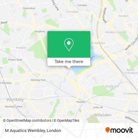 M Aquatics Wembley map