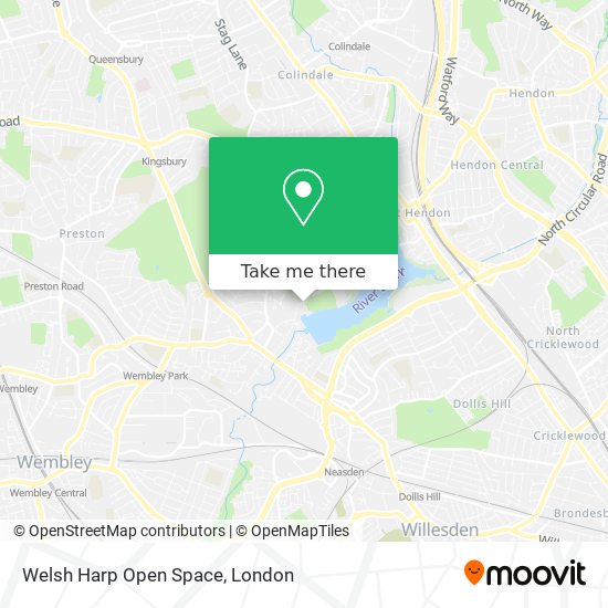 Welsh Harp Open Space map