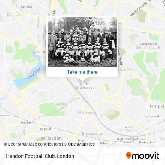 Hendon Football Club map