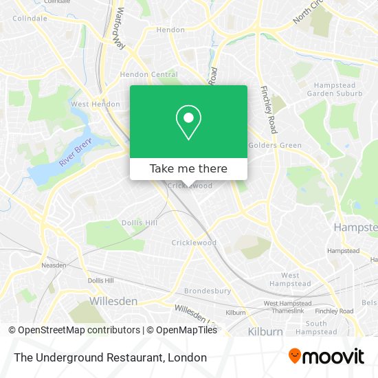 The Underground Restaurant map