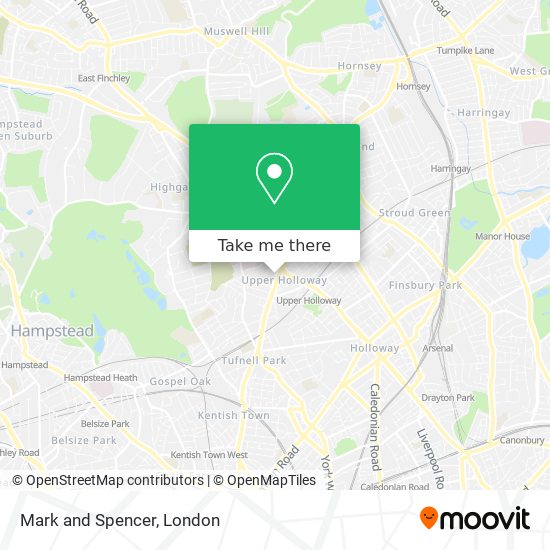Mark and Spencer map