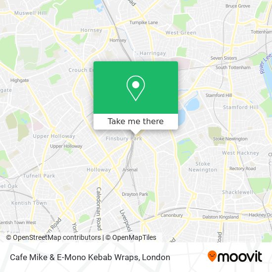 Cafe Mike & E-Mono Kebab Wraps map