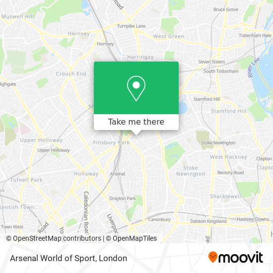 Arsenal World of Sport map