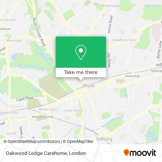 Oakwood Lodge Carehome map